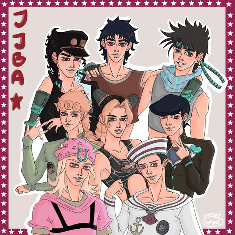 JJBA Cast Red Ver.